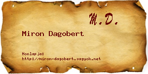 Miron Dagobert névjegykártya